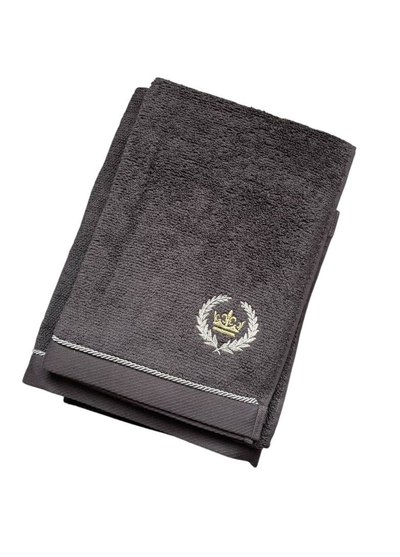 Набір турецьких рушників для ванної 2 шт (150x100 см, 100x50 см) TC303375750 TURComFor сірий