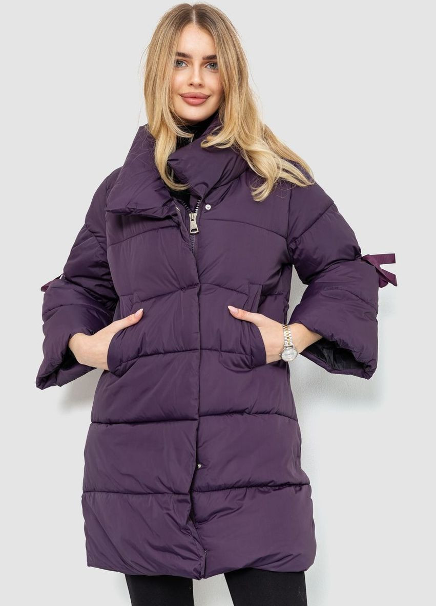 Фіолетова демісезонна куртка жіноча демісезонна, колір пудровий, Ager