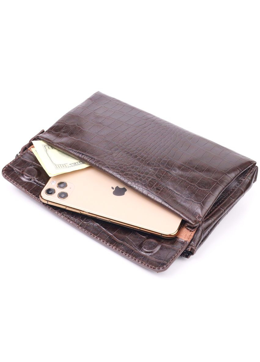 Модный клатч для мужчин из натуральной фактурной кожи 21552 Canpellini (298569647)