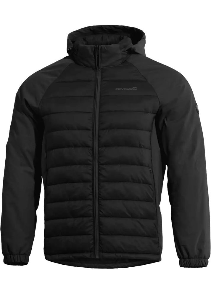 Черная демисезонная куртка neutron hybrid jacket black Pentagon