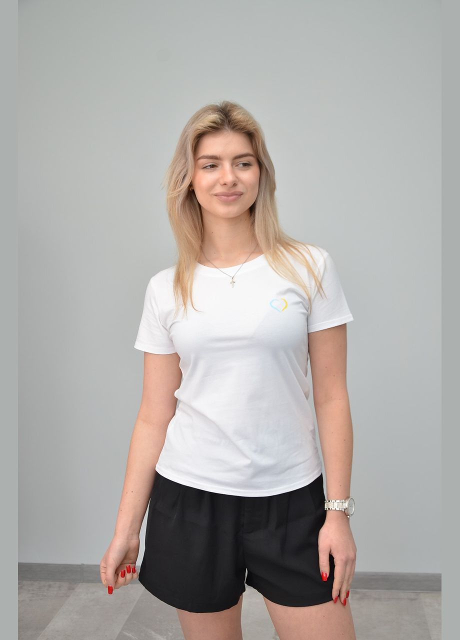 Белая всесезон женская футболка, патриотическая, белая (размер:, m, l, xl, xxl) No Brand