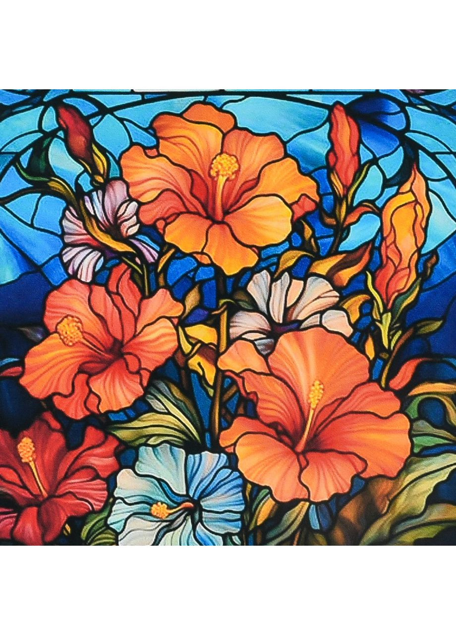 Алмазна мозаїка ПРЕМІУМ Квітковий калейдоскоп розміром 30х30 см не повна викладка (DEEX16296) Strateg (362446064)