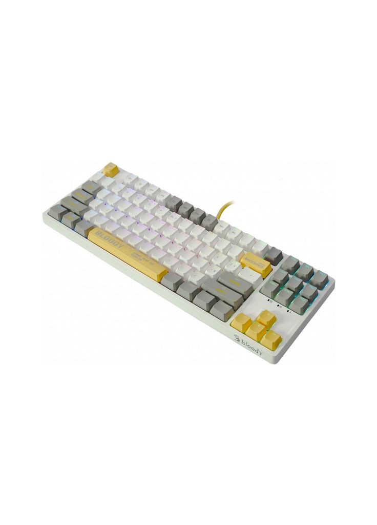 Клавіатура Bloody S87 RGB BLMS TKL USB Energy White (4711421993708) A4Tech (311583000)