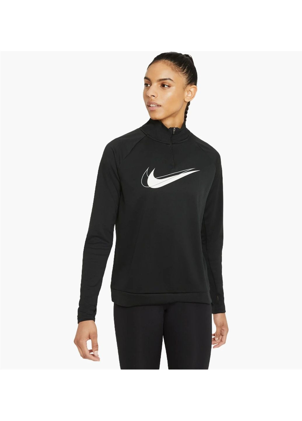 Кофта жіноча Dri Fit Swoosh Run Black Nike (365962049)