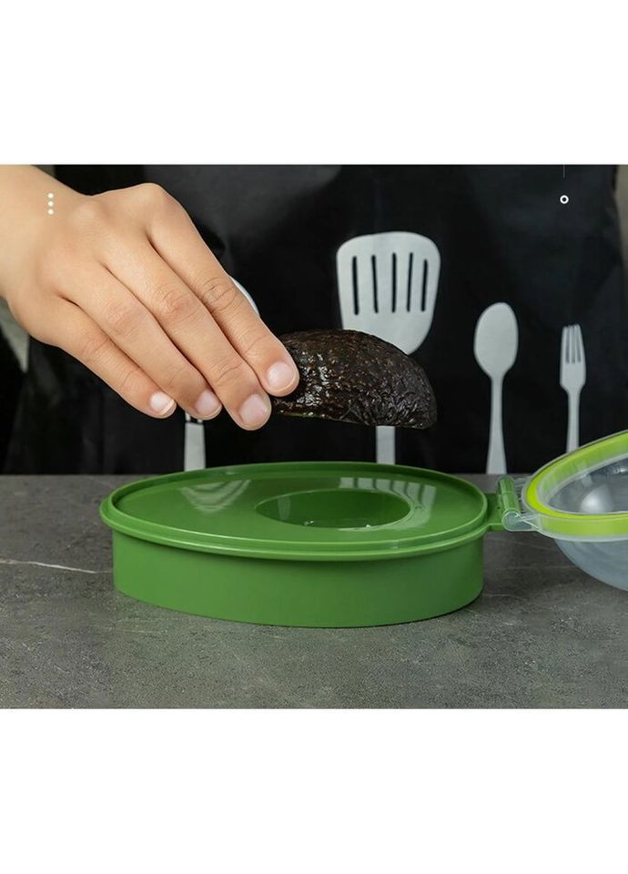 Контейнер для авокадо 14978 8х11х15.3 см зелений No Brand (335585674)