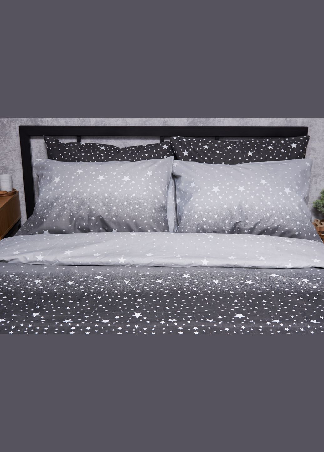 Комплект постельного белья Микросатин Premium «» евро 200х220 наволочки 2х40х60 (MS-820005120) Moon&Star starry night (293148316)
