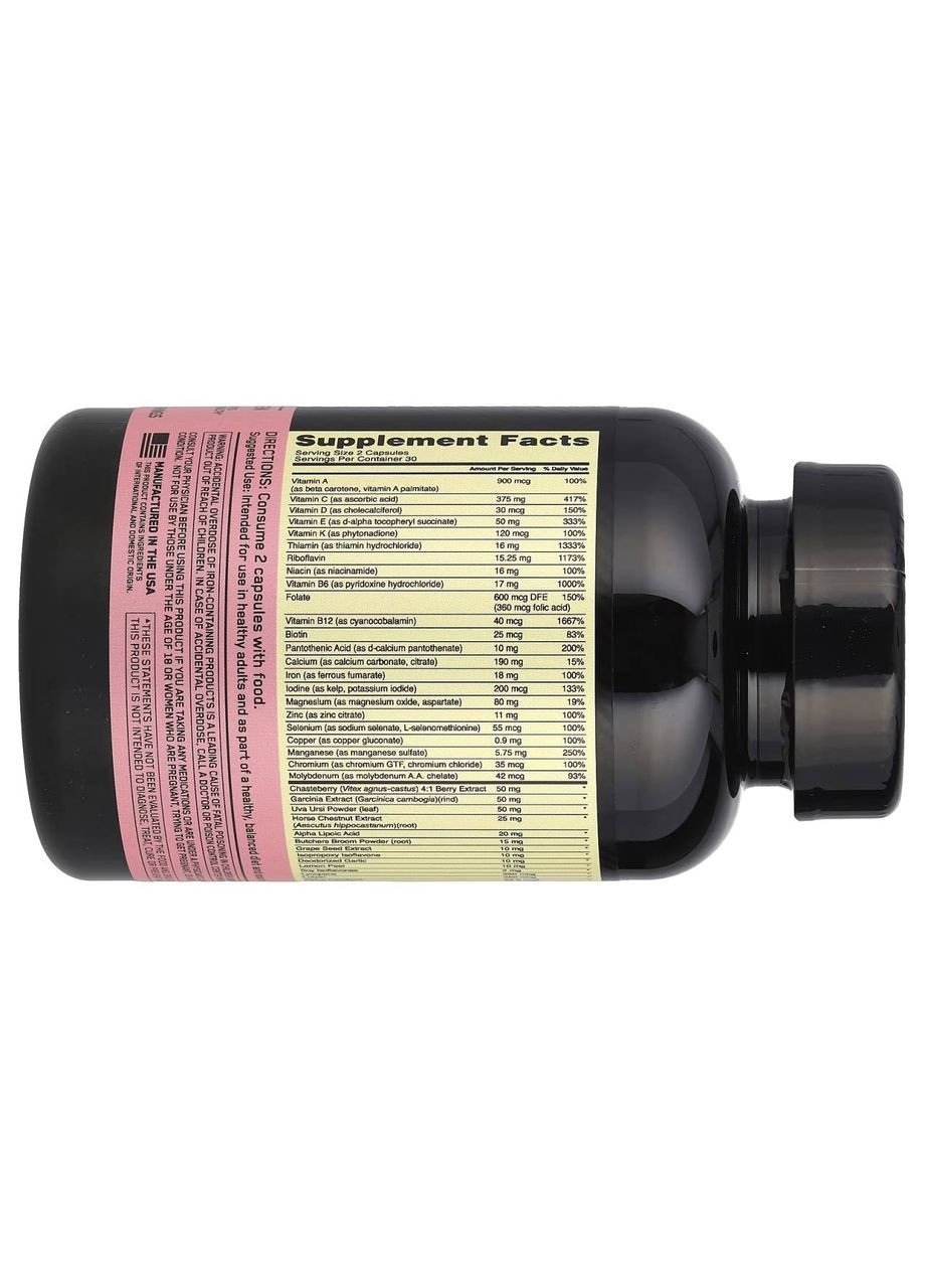 Opti-Women, мультивитамины для активных женщин, 60 капсул Optimum Nutrition (362191364)