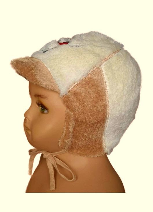 Шапка для мальчика 901019 бежевая 44 Jamiks (305848420)