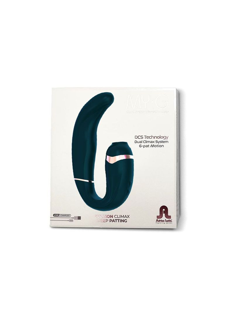 Пульсатор із вакуумною стимуляцією клітора My G (Teal) - CherryLove Adrien Lastic (332209923)
