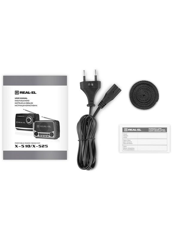 Радіоприймач X-510 Black (EL121800003) Real-El (312914639)