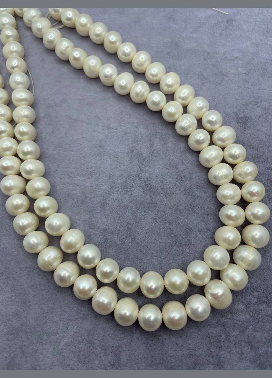 Жемчуг на нитке без замка 10-11 мм 40 см Белый 9643 No Brand (311686480)