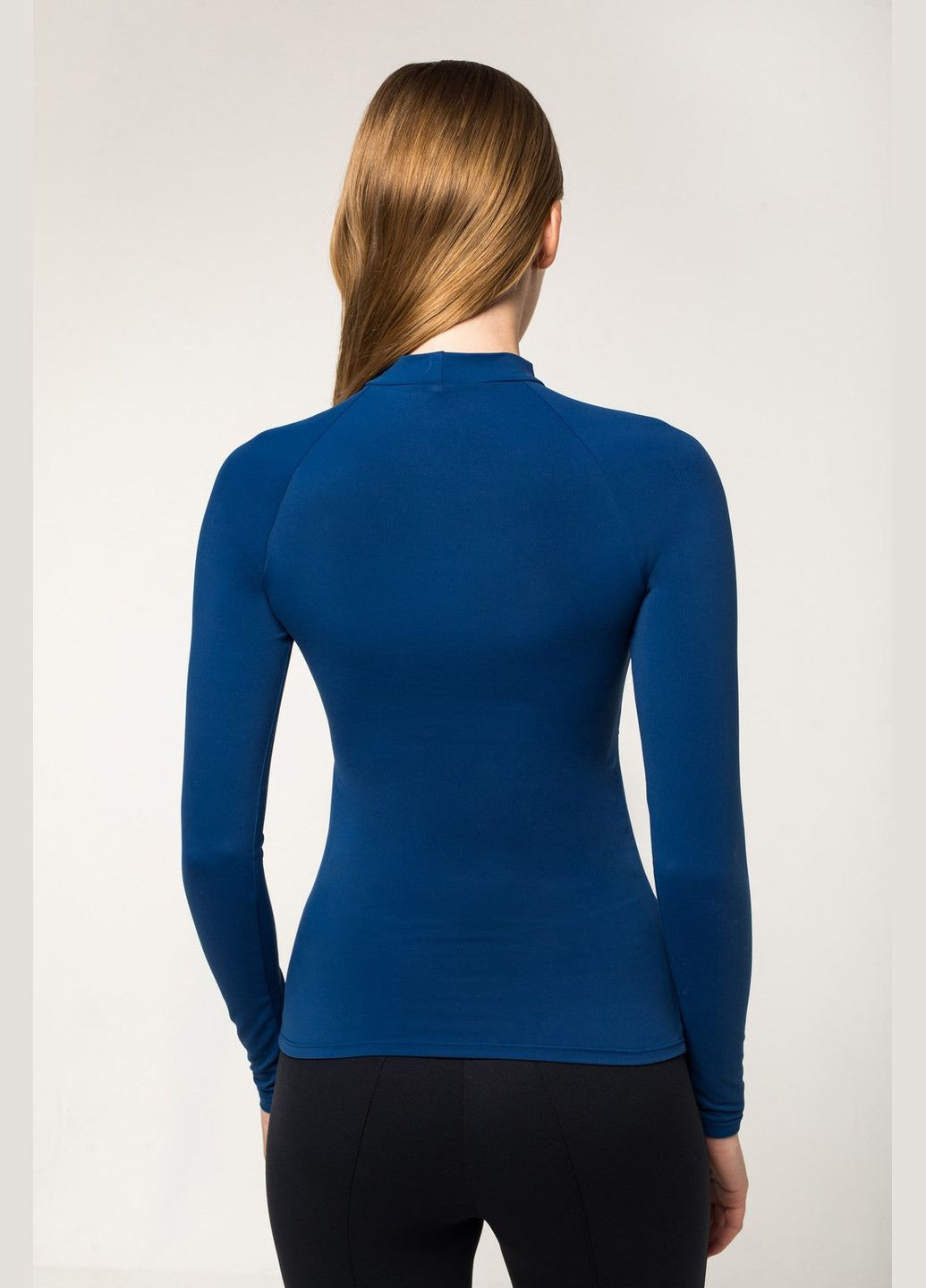 Велюровый синий лонгслив NORBA (316115021)