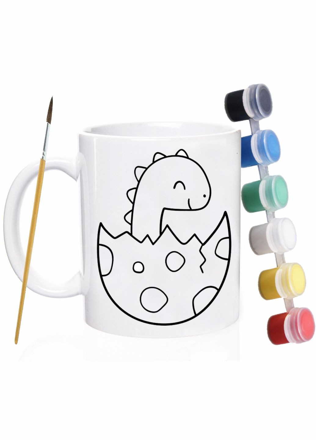 Набор для детского творчества Дино #01 / раскраска для детей / 330 мл белая No Brand (316122909)