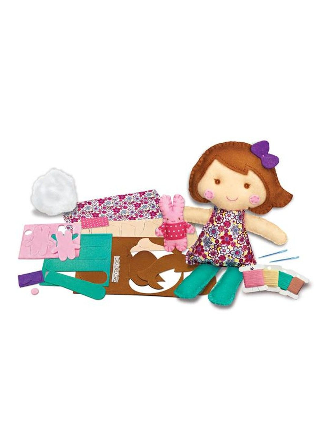 Набір для шиття іграшки Лялька з кроликом (00-02765) 4M (331298162)