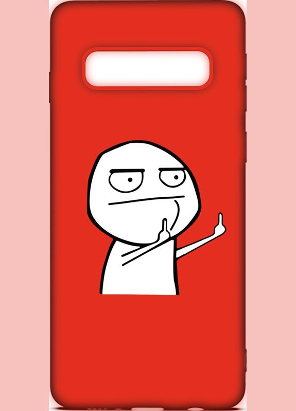 Чехол-накладка Cartoon Soft Silicone TPU Case Samsung Galaxy S10+ FK 2 Red Toto (301784241)