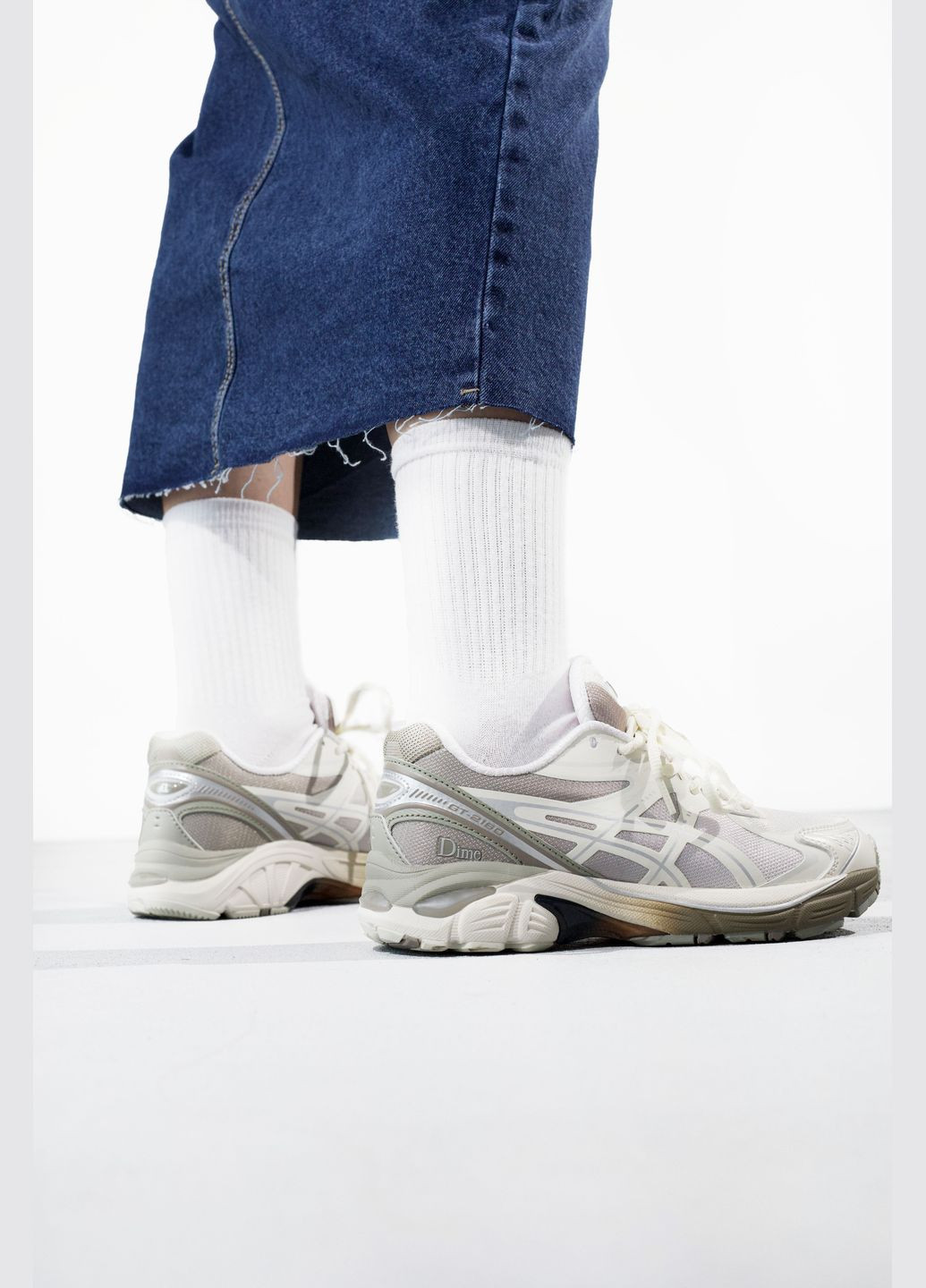 Кроссовки женские и мужские Asics GT-2160 x Dime white beige | Асикс GT-2160 белые бежевые No Brand белые демисезоны (316506708)