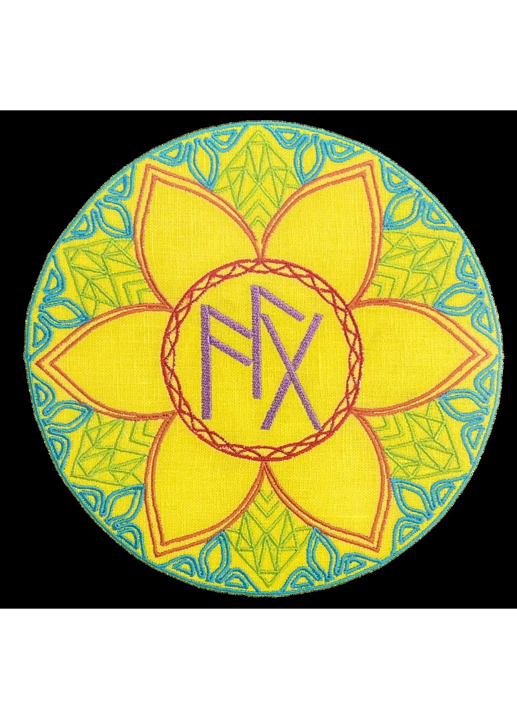 Картина-оберег Я меняю желтый лен с вышивкой (NF0004) Tiferet-NF (371996488)