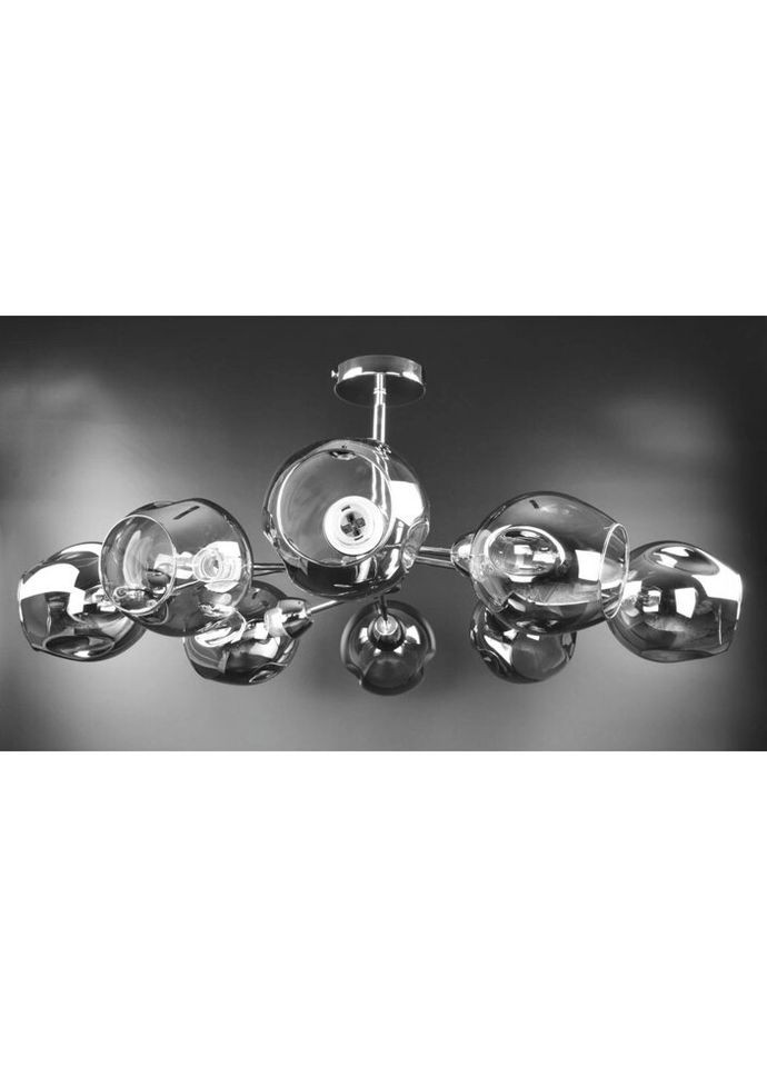 Люстра стельова на 8 лампочок 26546 Хром 40х70х90 см. Sunnysky (324395761)