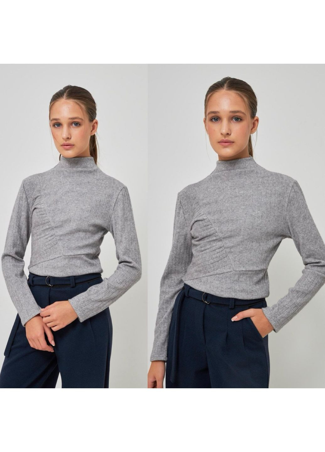 Гольф утеплений рубчик кашемір з розрізом під пальчик No Brand (365957078)