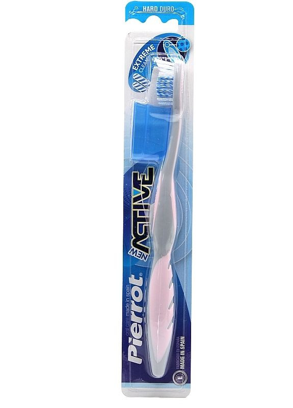 Зубна щітка "Актив 45°", жорстка, сіро-рожева New Active Зубная щетка "Актив 45°", жесткая, серо-розовая (2-960958) Pierrot (369796970)