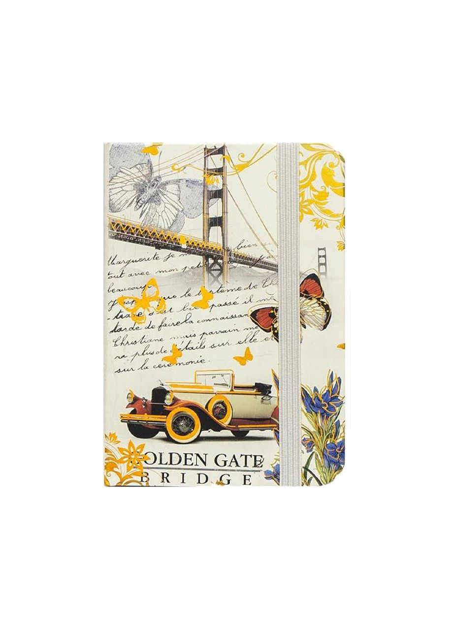 Блокнот А6 на резинке 57023 твердый переплет, линия 14х9 см 80 листов Bambi (303361149)