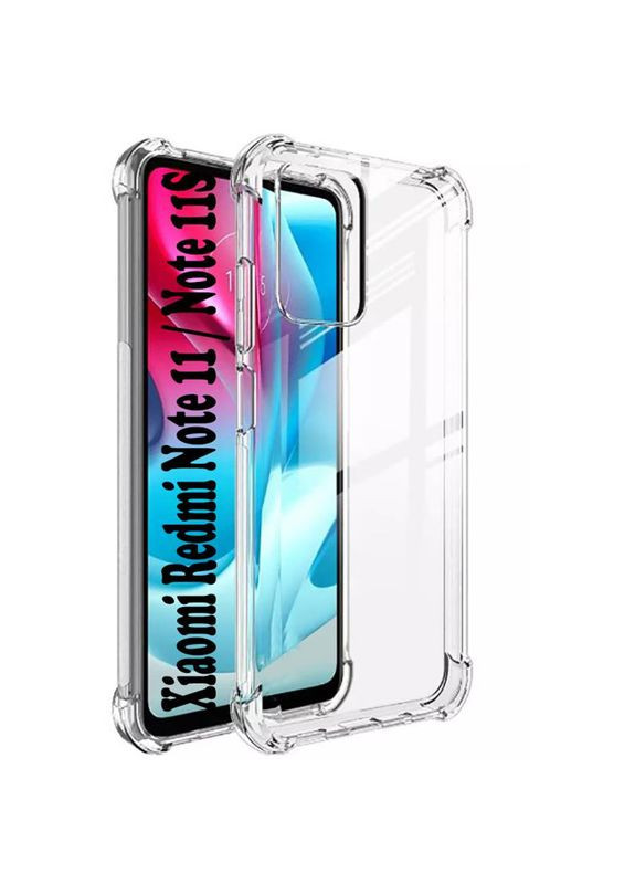 Чехол-накладка Anti-Shock для Xiaomi Redmi Note 11/Note 11S Clear (707507) BeCover (341491383)