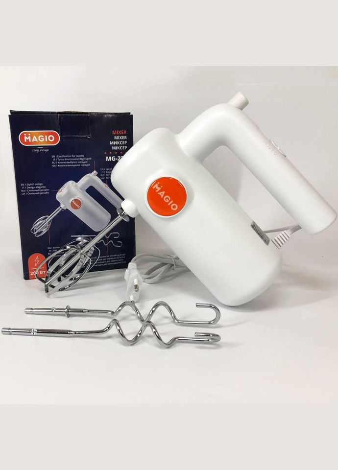Міксер для кухні MG-232, Міксер для приготування крему, Ручний міксер CG-921 з насадками Magio (349511874)