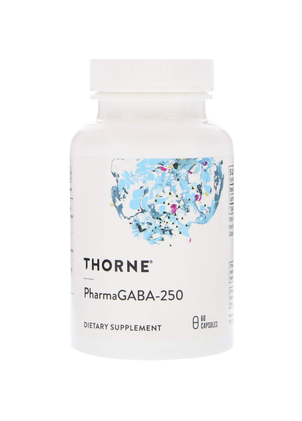 Гамма-аминомасляная кислота, PharmaGABA-250, Thorne, 60 коп. Thorne Research (362371316)