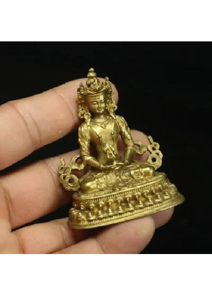 Ретро мідна латунна фігурка прикраса для поклоніння статуетка Будди Бодхісаттва No Brand (292260738)