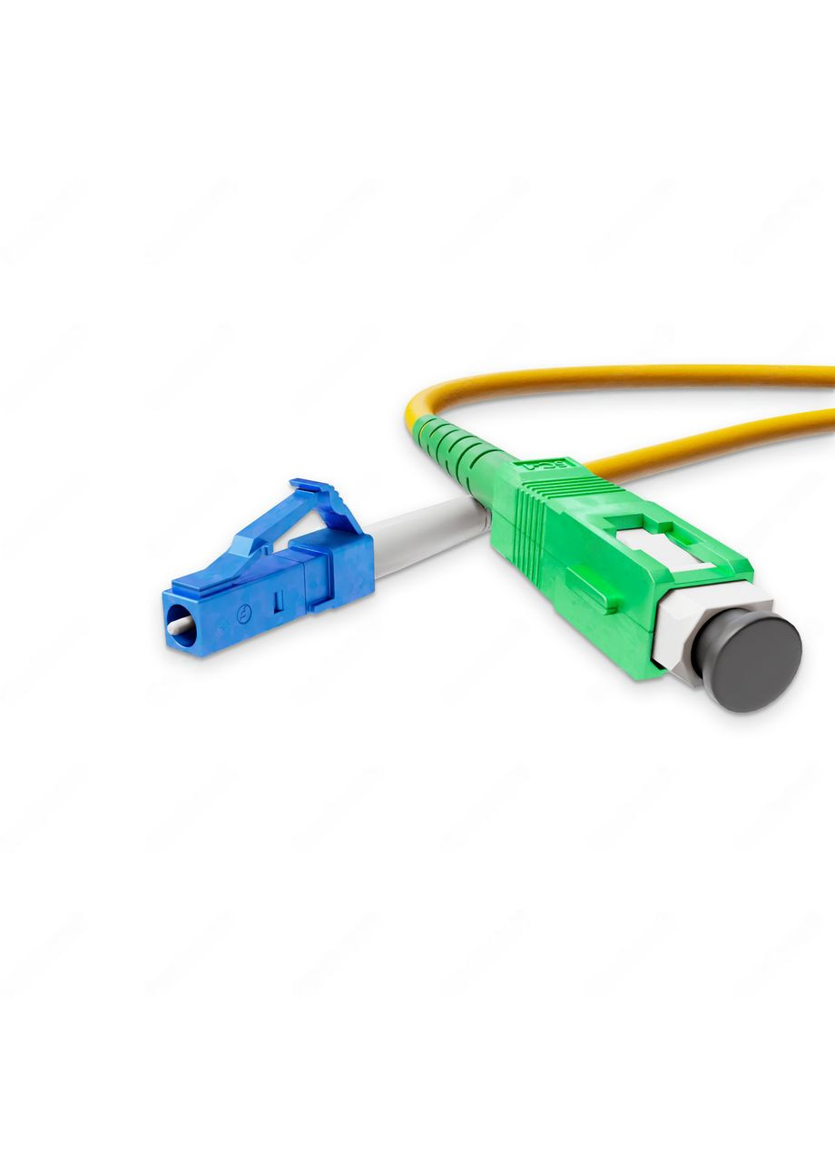 Патч-корд оптичний SC/APC-LC/UPC Жовтий LSZH, Singlemode G.652.D (SM), Simplex, 3мм - 10 м NanoConnect (299337716)