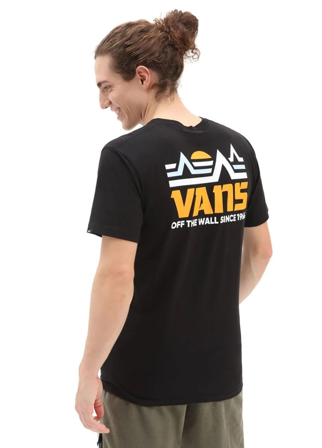 Чорна футболка з коротким рукавом Vans