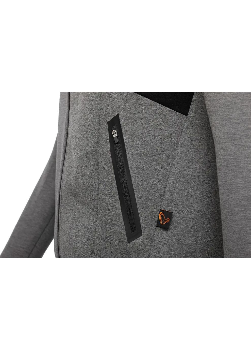 Реглан Tec-Foam Zip Hoodie Dark Grey elange Savage Gear (317661739)