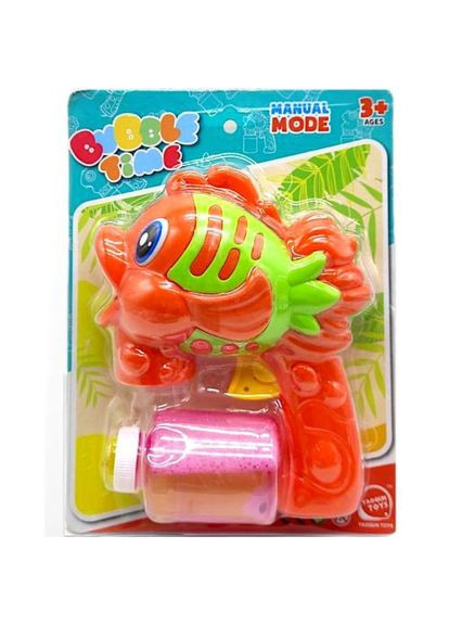 Пістолет з мильними бульбашками MIC помаранчевий іграшка для дітей. ProDobro (367091692)