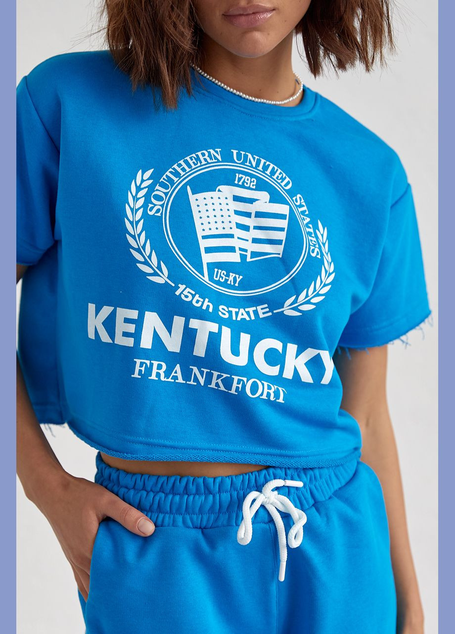 Женский спортивный комплект с шортами и футболкой Liton (296909164)