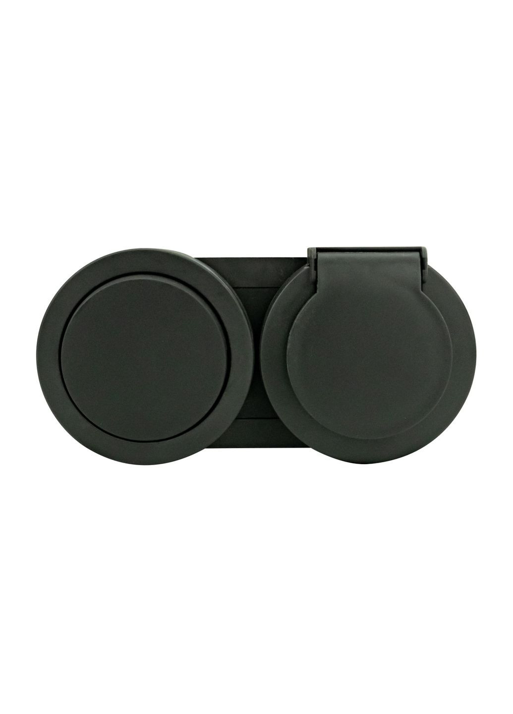 Выключатель 1-клавишный + Розетка с заземлением с крышкой xOne Horoz Electric (346089747)