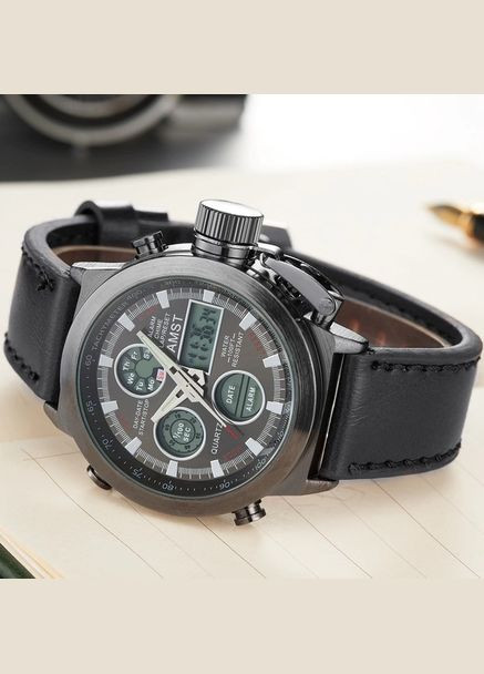 Чоловічий армійський годинник AM3003, чорний AMST (316720788)