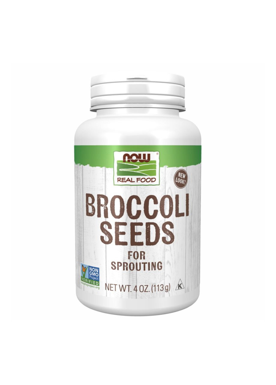 Broccoli Seeds Sprouting - 113g Now Foods (369398892)