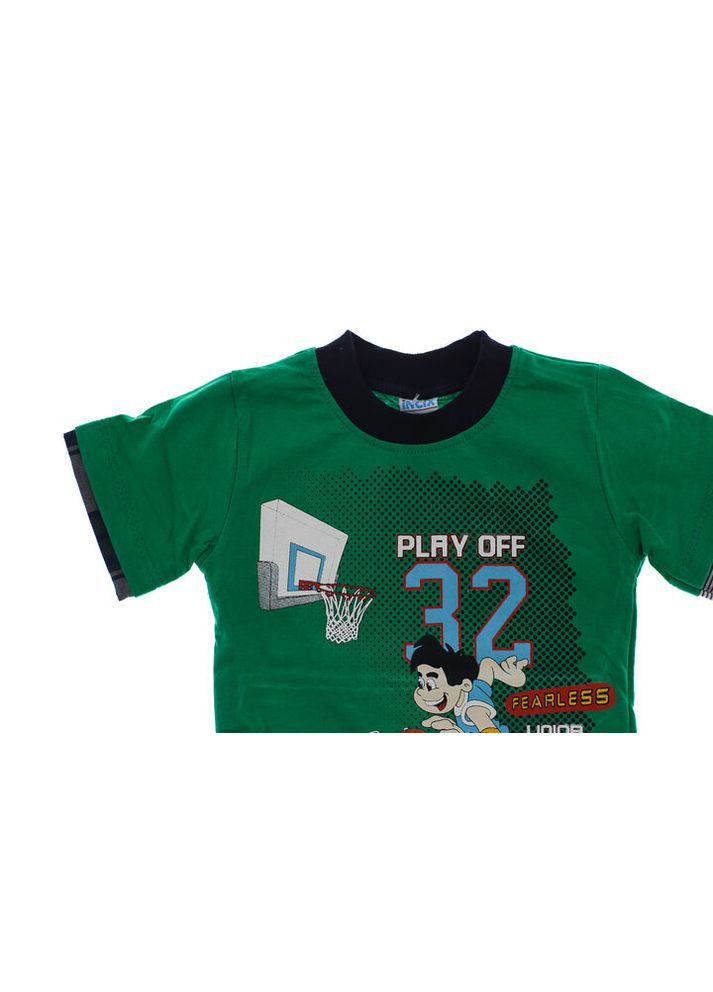 Зелений літній костюм із коротким рукавом для хлопчика трикотажний 32 зелений 86 см (31193) BABYKROHA