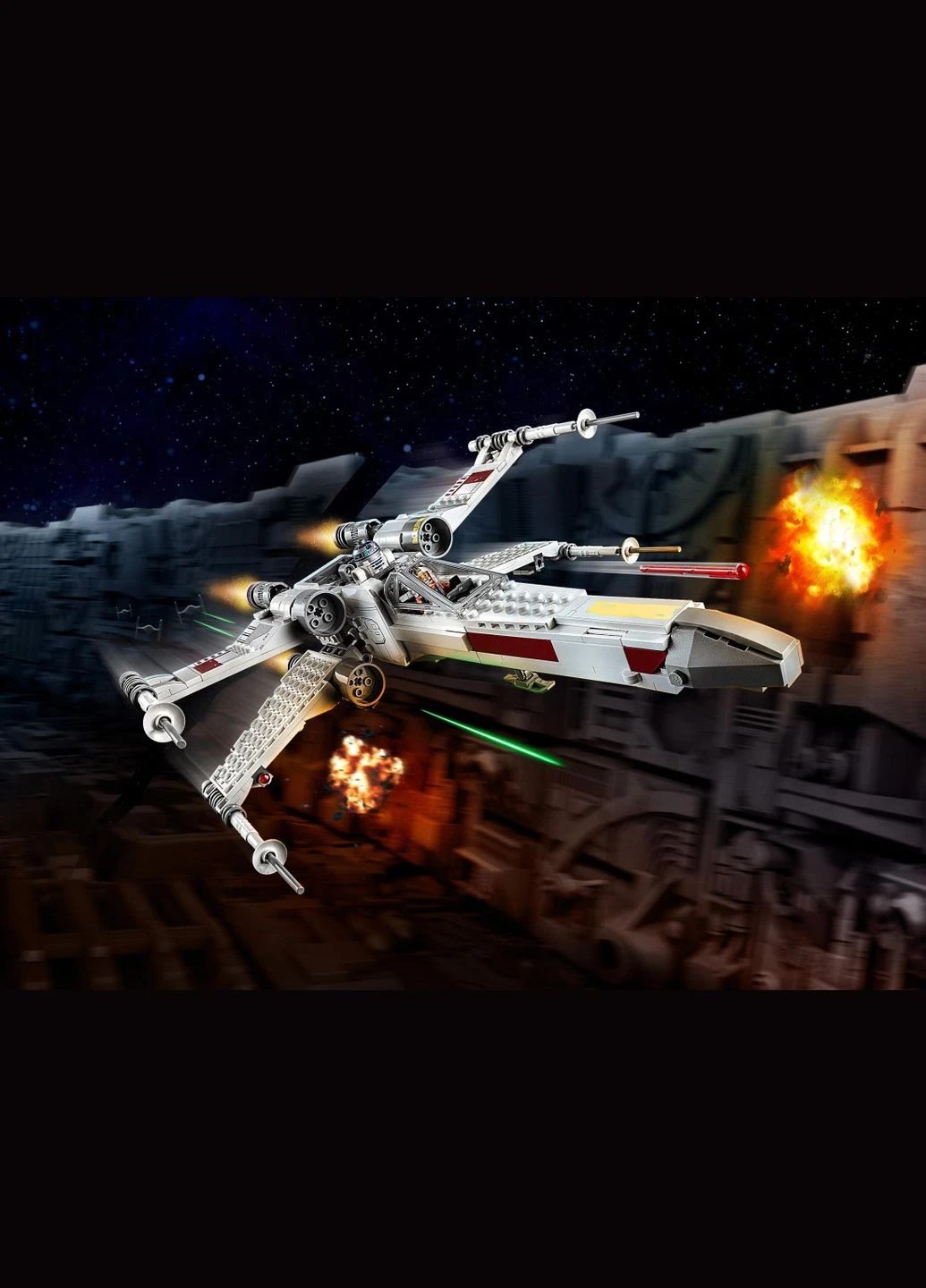 Star Wars Истребитель Xwing Люка Скайвокера 474 детали (75301) Lego (304055458)