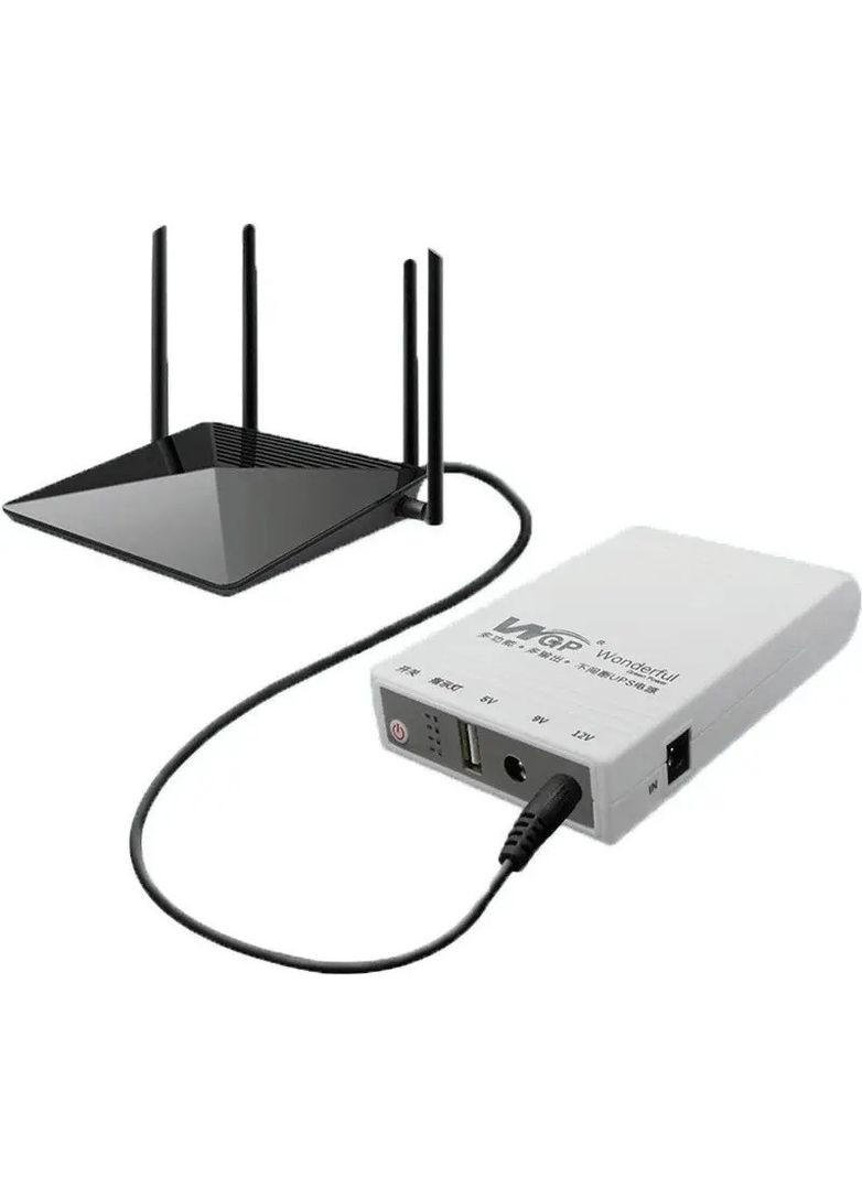 ДБЖ-павер банк для модему - роутера Mini UPS білий WGP (301578986)