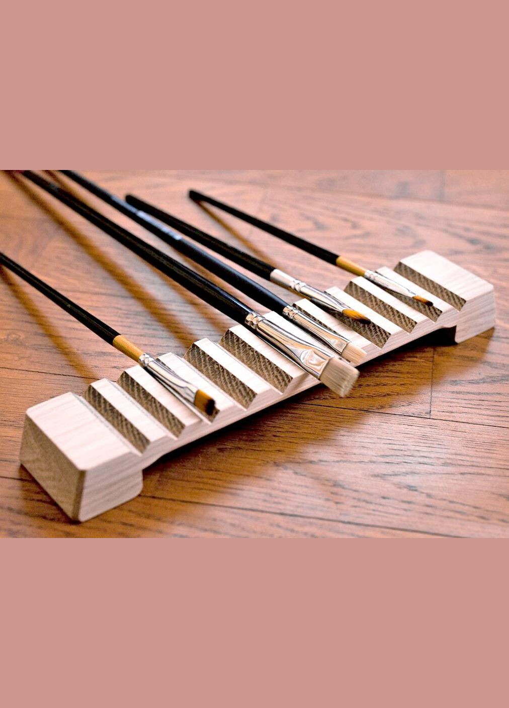 Органайзер для кистей из дерева Мартинет бланже (КСТ-001601) No Brand (328909072)