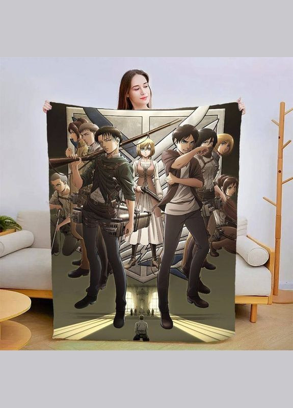 Плед 3D Атака титанів 30060 180х215 см FlexDress (364502018)