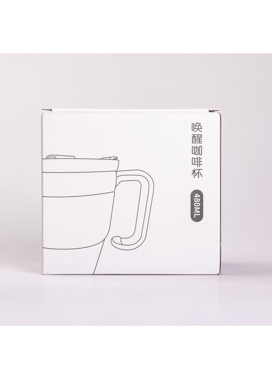 Термочашка Coffee & Tea з трубочкою Бежева Yiwu (362456034)