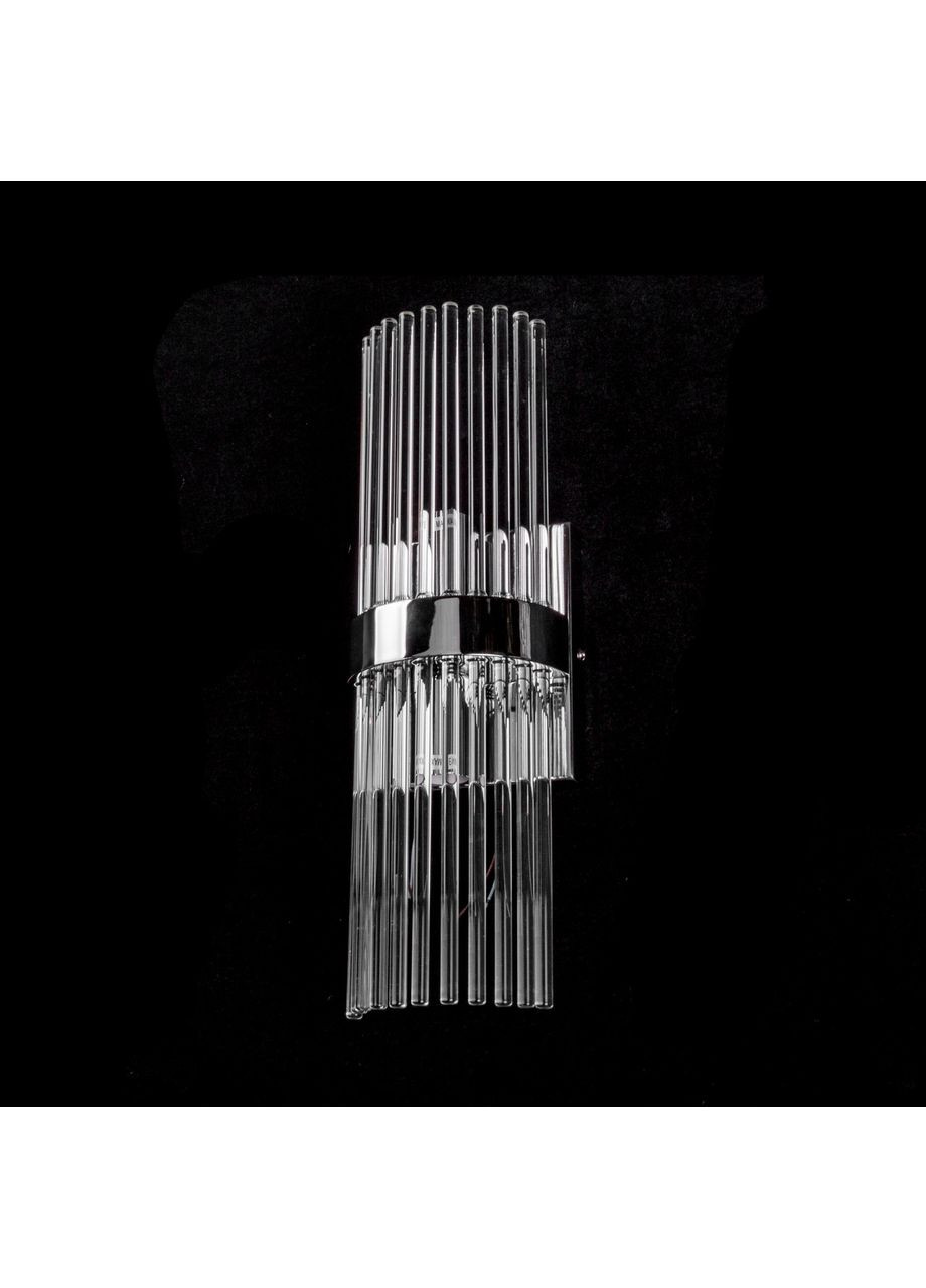 Бра скляне на 2 лампочки у кольорі хром 7125/2W/CH No Brand (352230244)