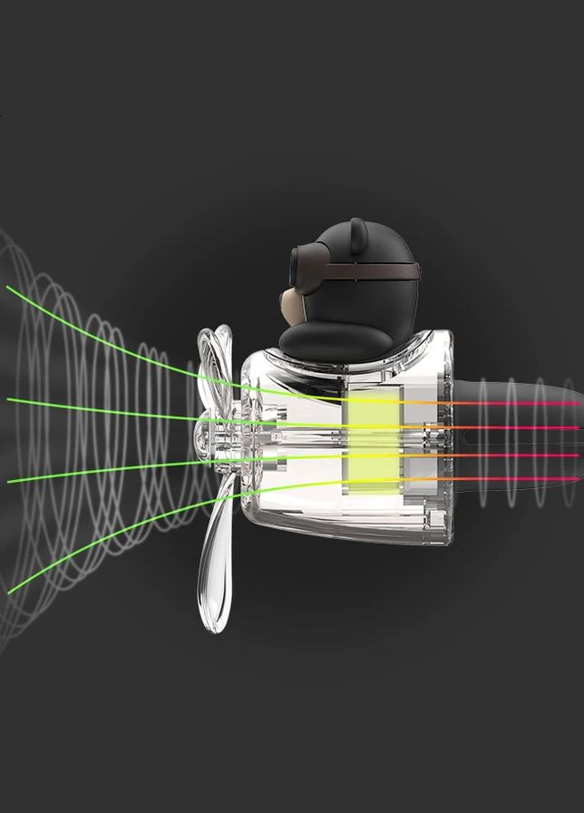 Ароматизатор автомобильный черный в виде пропеллера Mr. Bear Pillot No Brand (335977190)