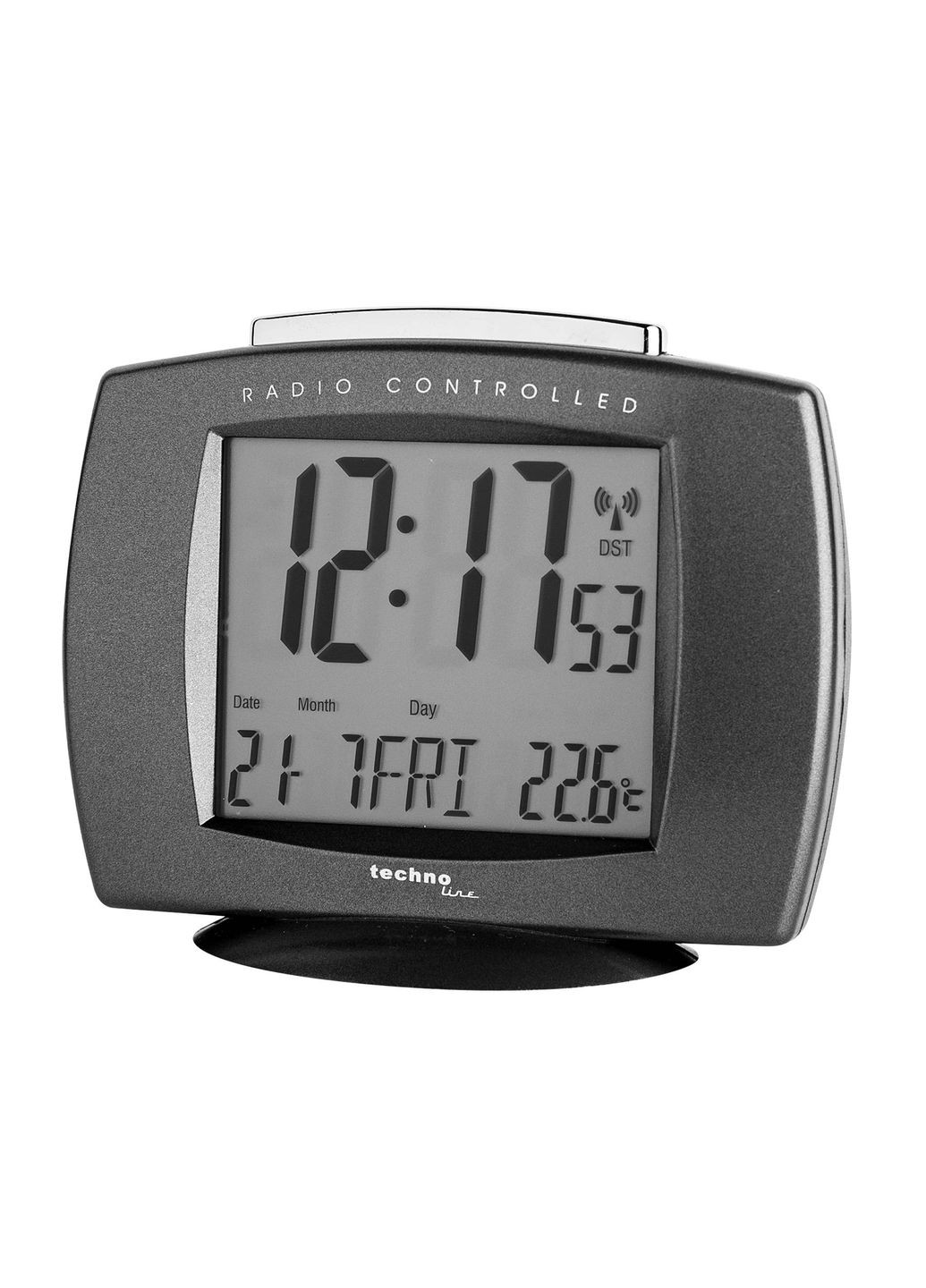 Настільний годинник WT189 Anthracite електронні 11*9*3,7 см (WT189 anthrazit) Technoline (302388732)