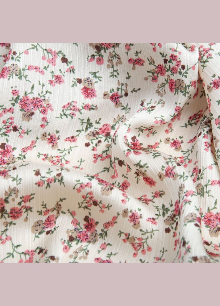 Тканина плательна атлас креш парижанка крем IDEIA (275870444)