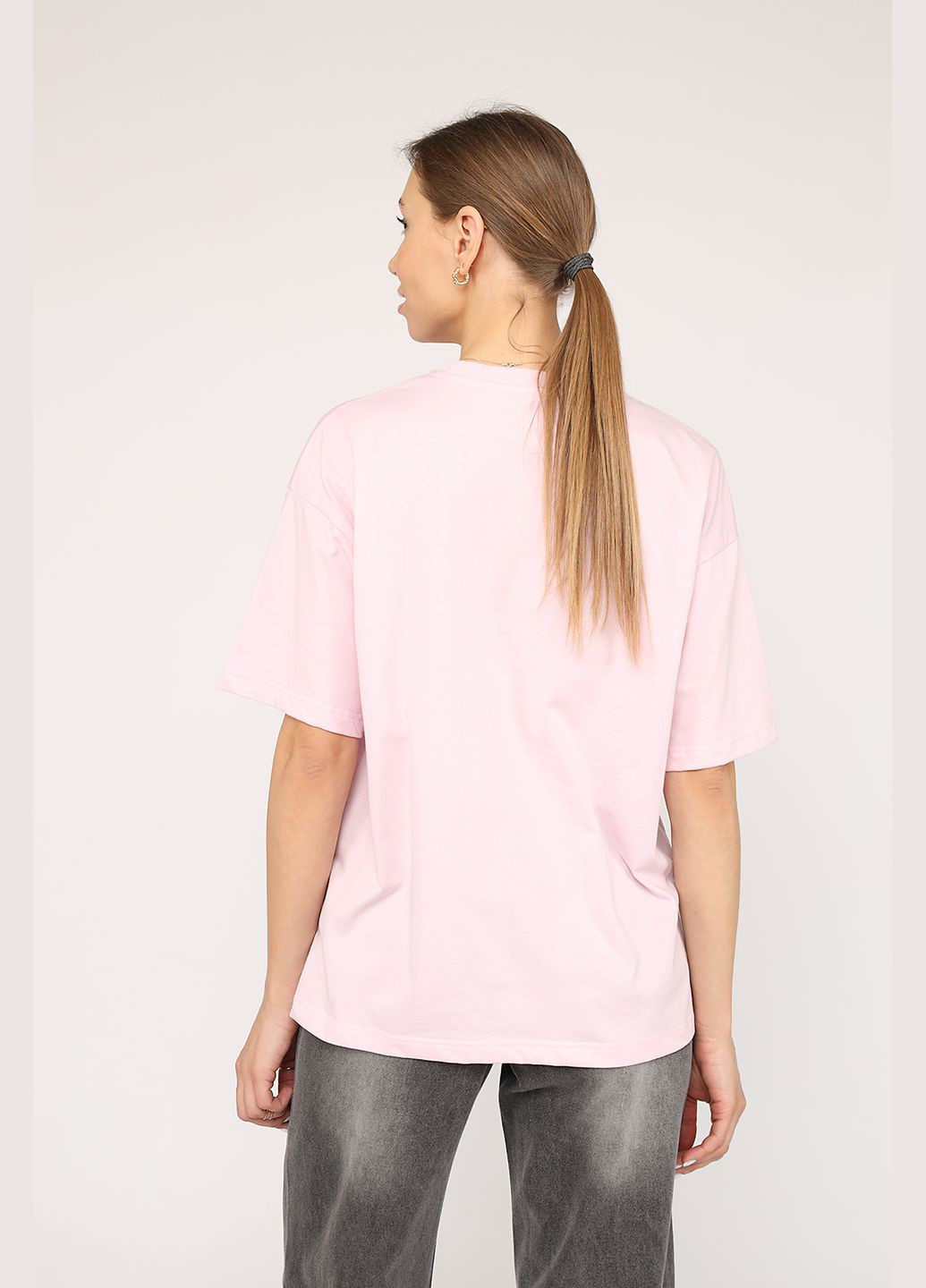 Футболка з коротким рукавом жіноча колір рожевий ЦБ-00266497 Yuki - (326270440)