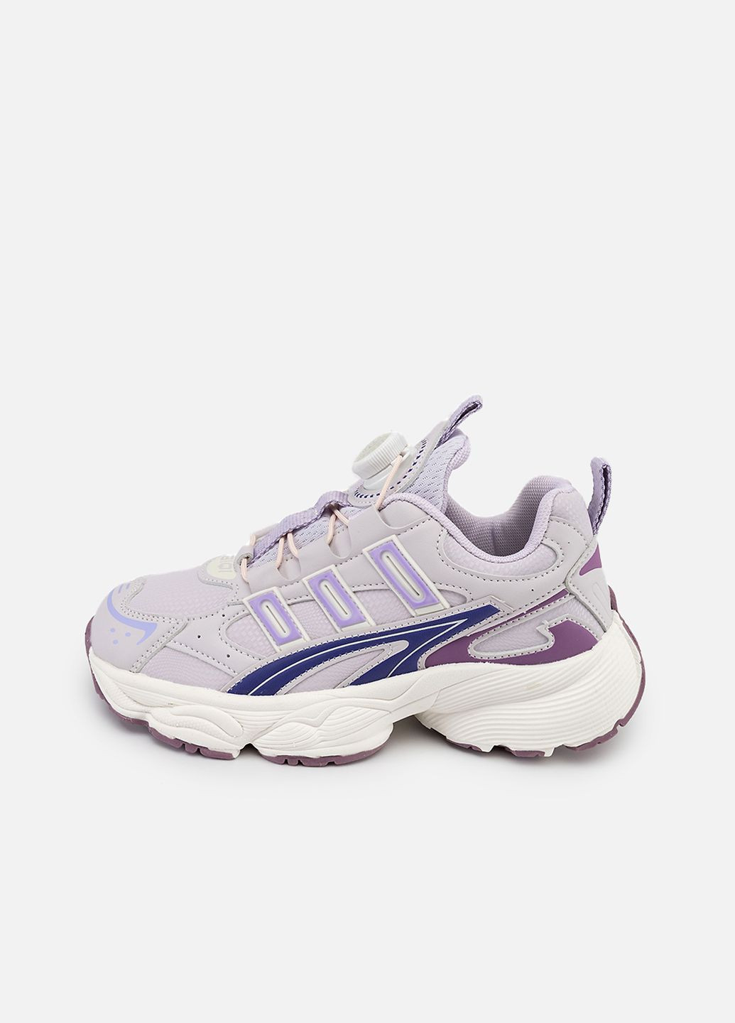 Бузкові осінні кросівки на платформі для дівчинки колір бузковий цб-00256213 Kimboo