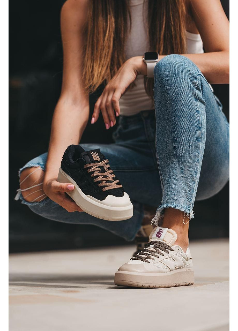 Чорні Осінні кросівки чоловічі new balance ct 302 black white нью беланс ct302 No Brand